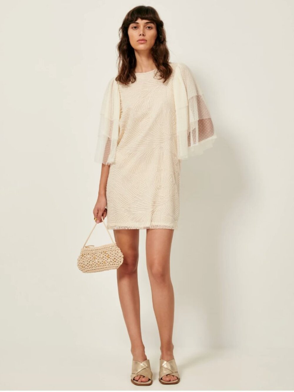 Sessun Colomba embroidered dress in XS